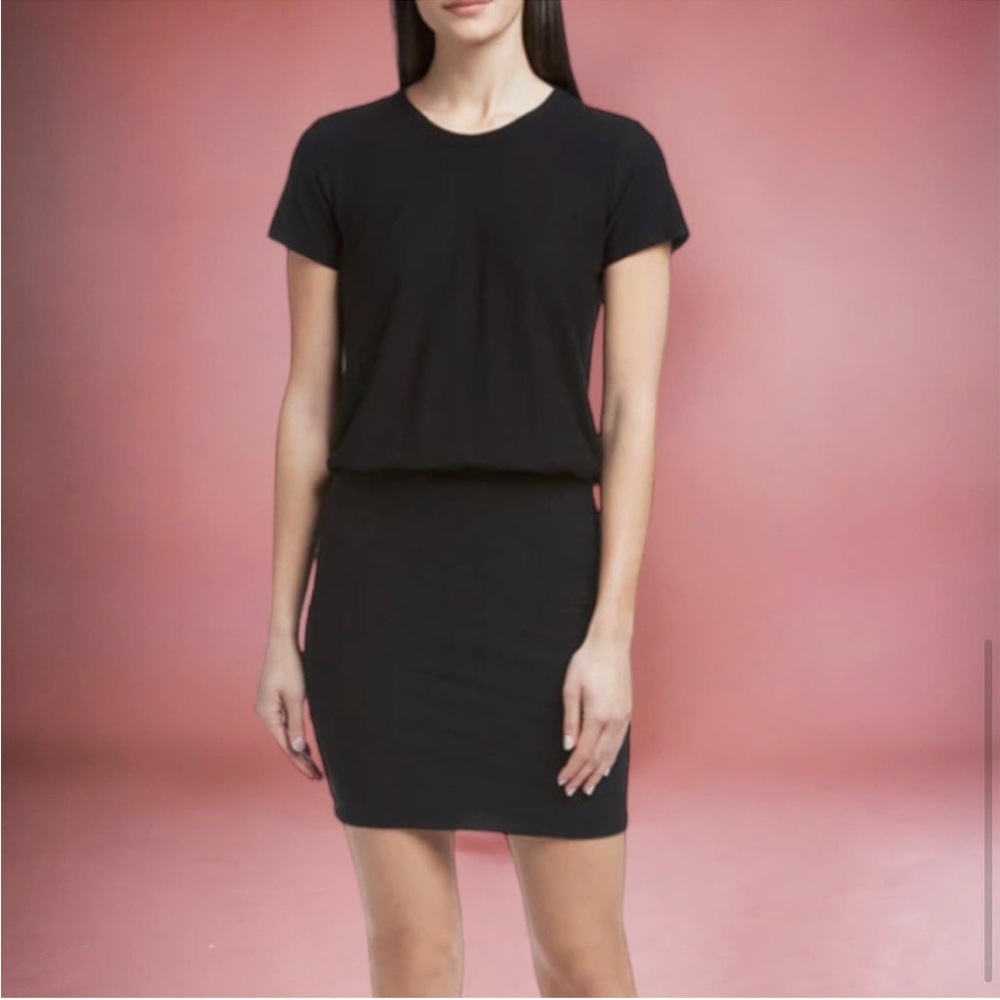 James Perse Standard Size 4 (L-XL) Blouson Stretch Jersey Tee-shirt dress